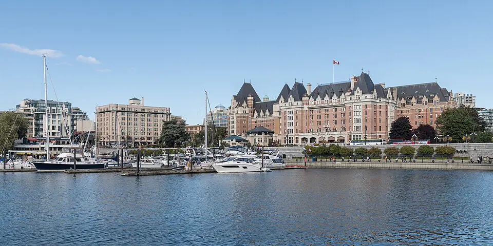 The Empress across the Inner Harbour, Victoria